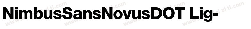NimbusSansNovusDOT Lig字体转换
